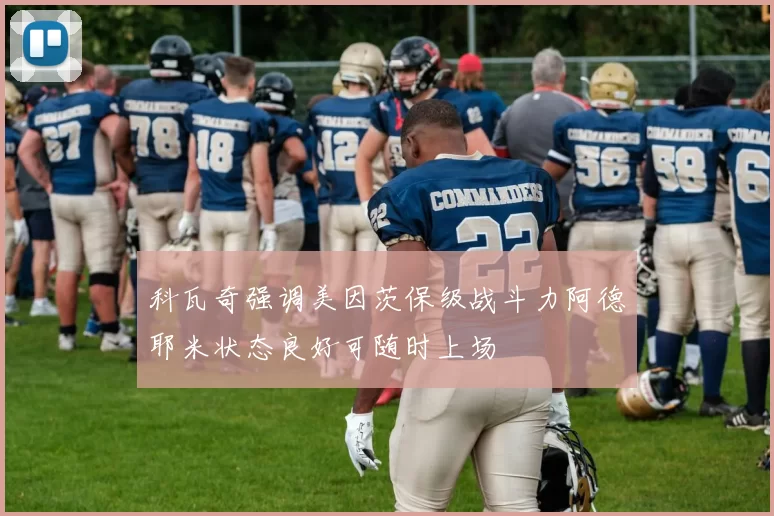 科瓦奇强调美因茨保级战斗力阿德耶米状态良好可随时上场